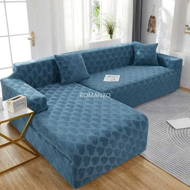 Housse canapé d'angle extensible KENZA