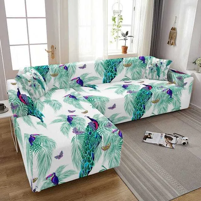 Housse canapé d'angle AMOZKA