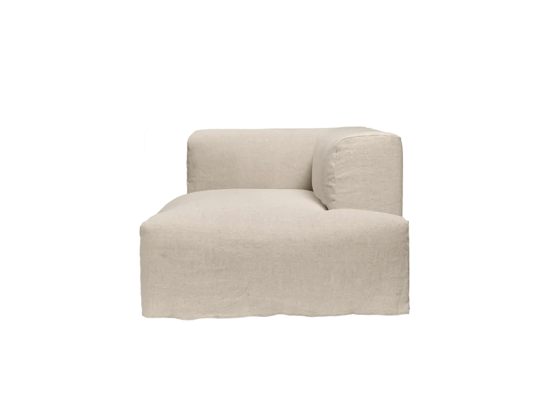 Catena Sofa Chaise Longue Right S601 - Loose Drape - Natural