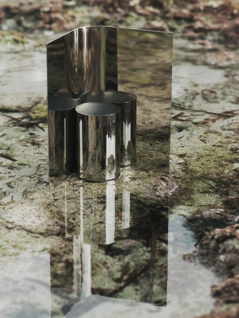 Eddy Vase - Mirror Polished