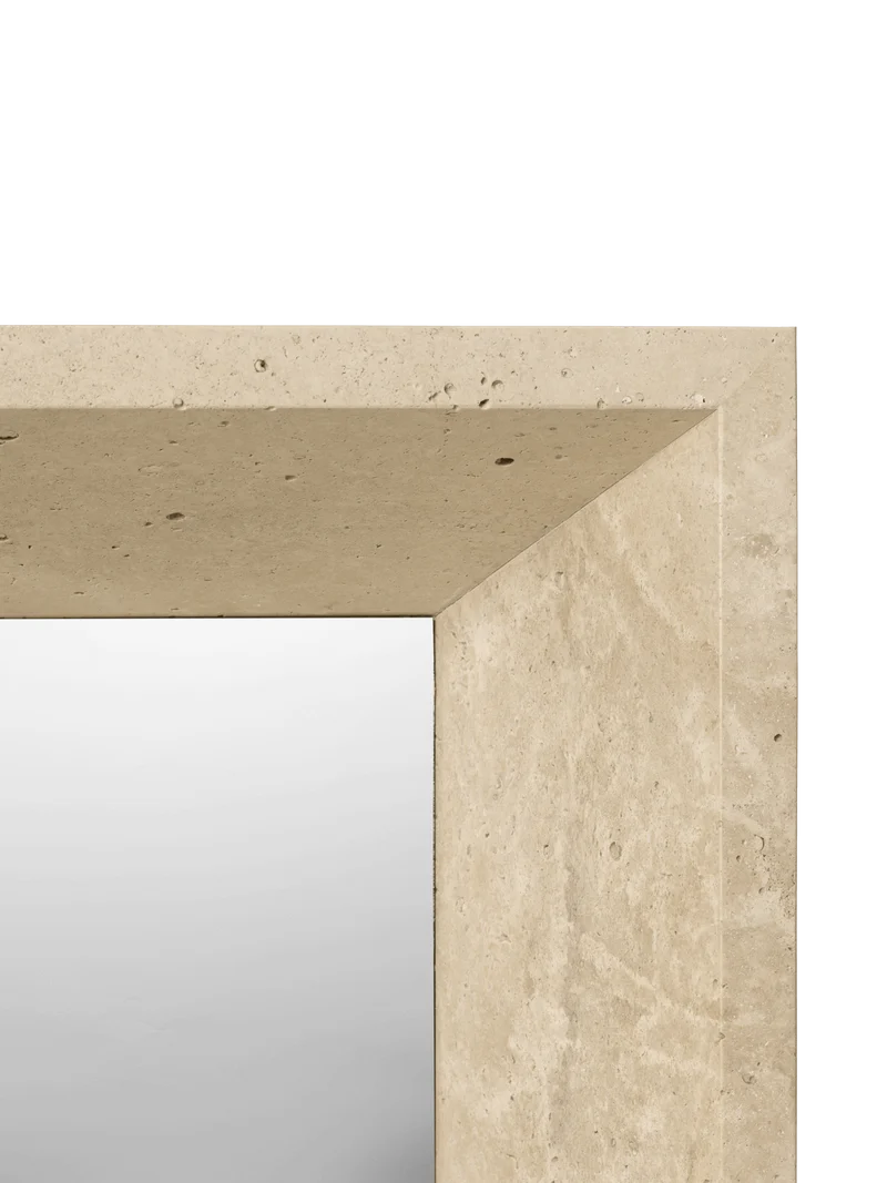 Lancet Mirror - Travertine
