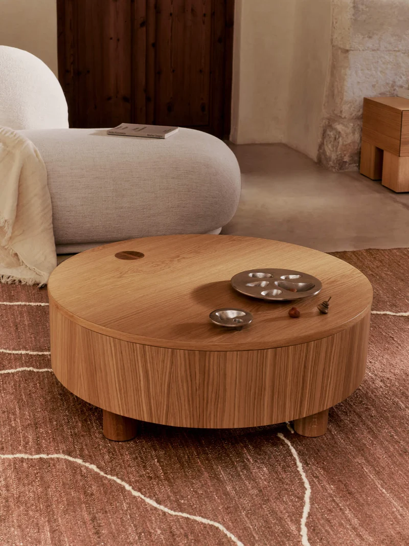 Gesso Jute Rug - Terracotta/Off-White