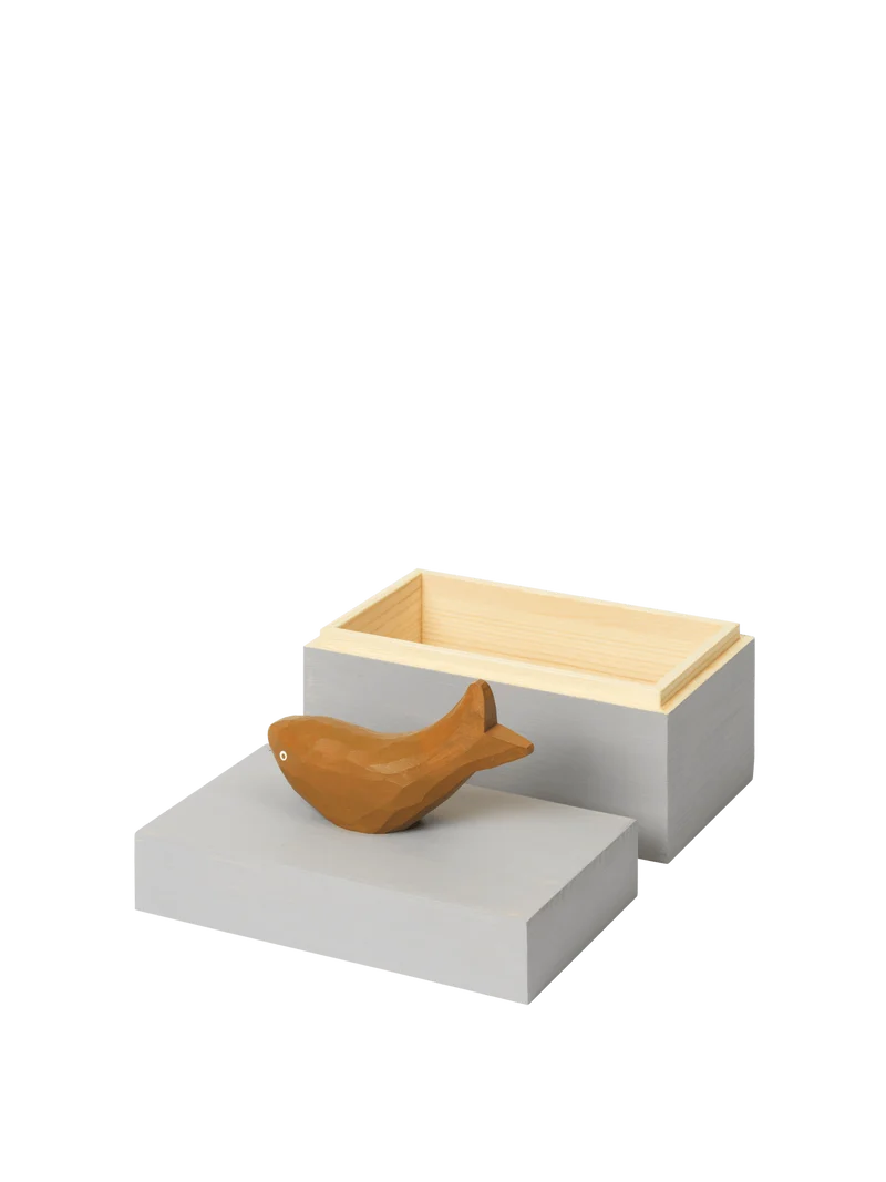 Harbour Box - Fish - Mist Blue/Aged Gold