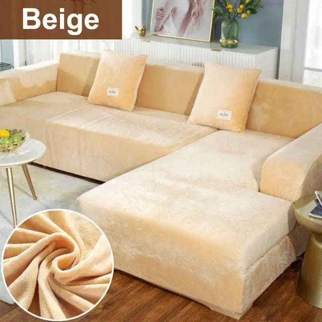 Housse canapé d'angle ou canapé en L BLUEPLUSH
