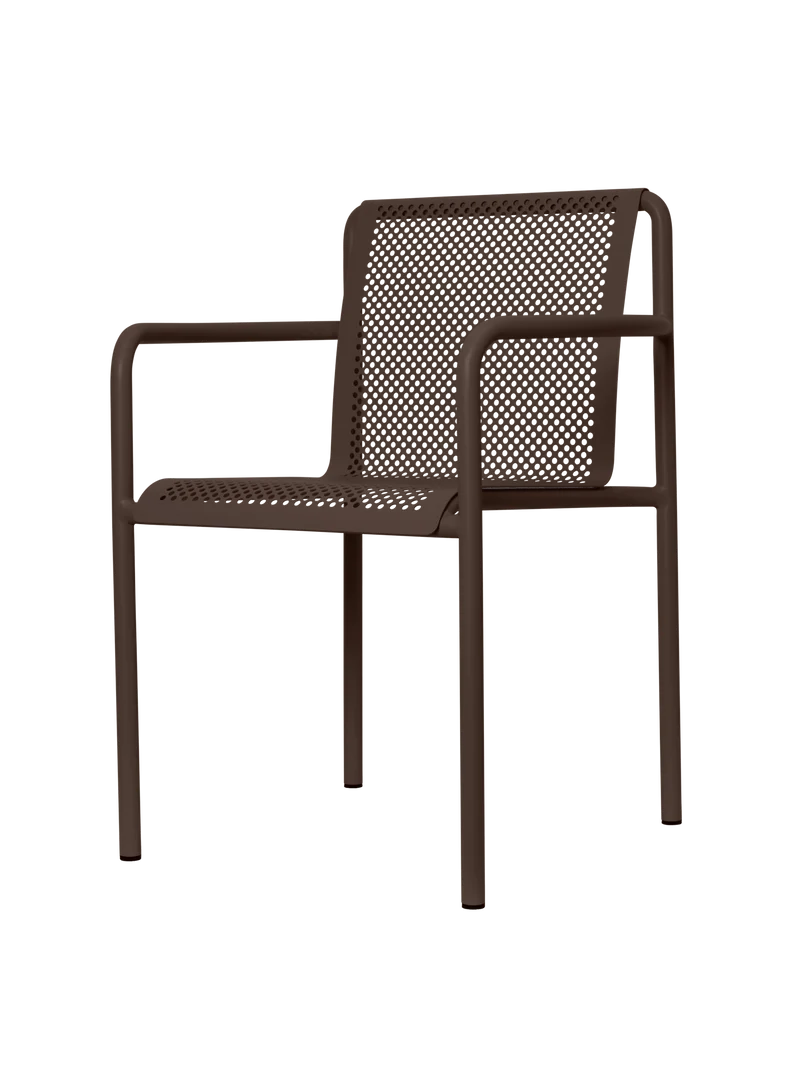 Dapple Chair with Arms - Dark Chocolate