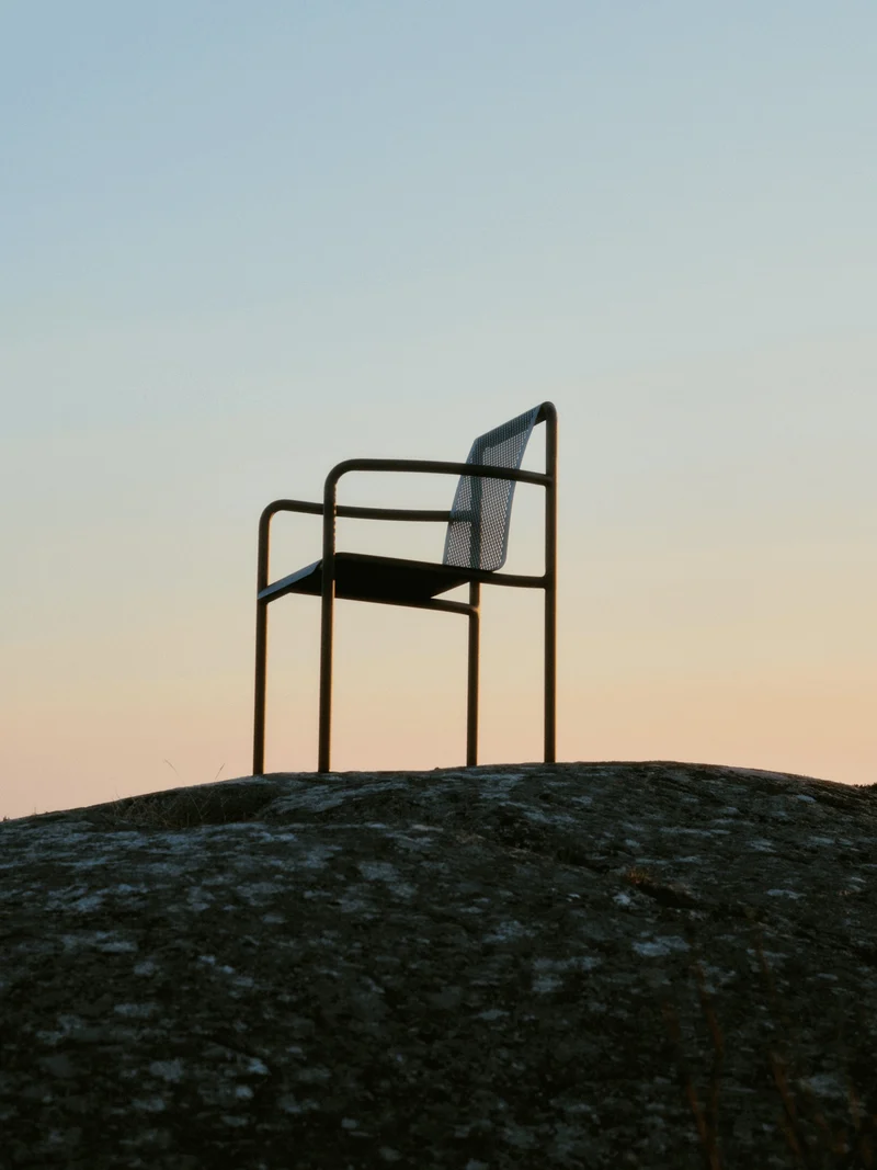 Dapple Chair with Arms - Dark Chocolate