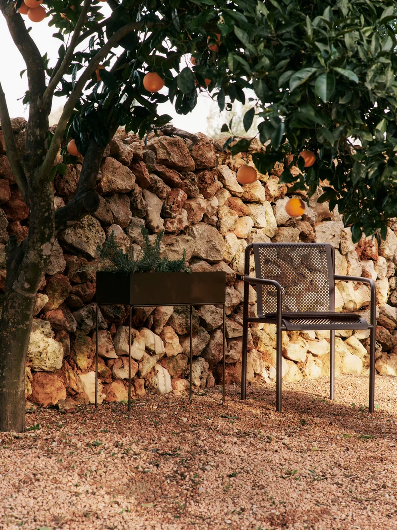 Dapple Chair with Arms - Dark Chocolate