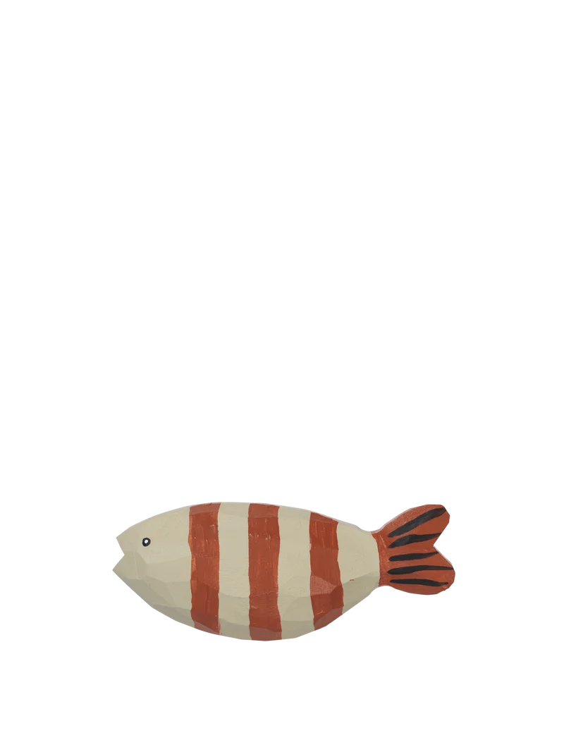 Harbour Hook - Fish Stripe - Baked Clay/Light Celedon