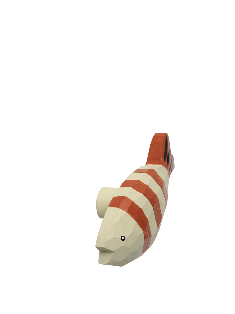 Harbour Hook - Fish Stripe - Baked Clay/Light Celedon