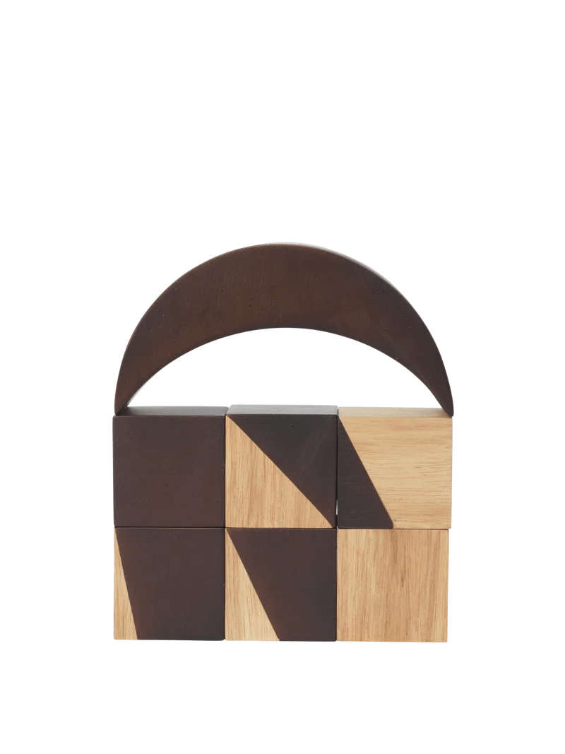 Phase Building Blocks - Natural/Dark Stained