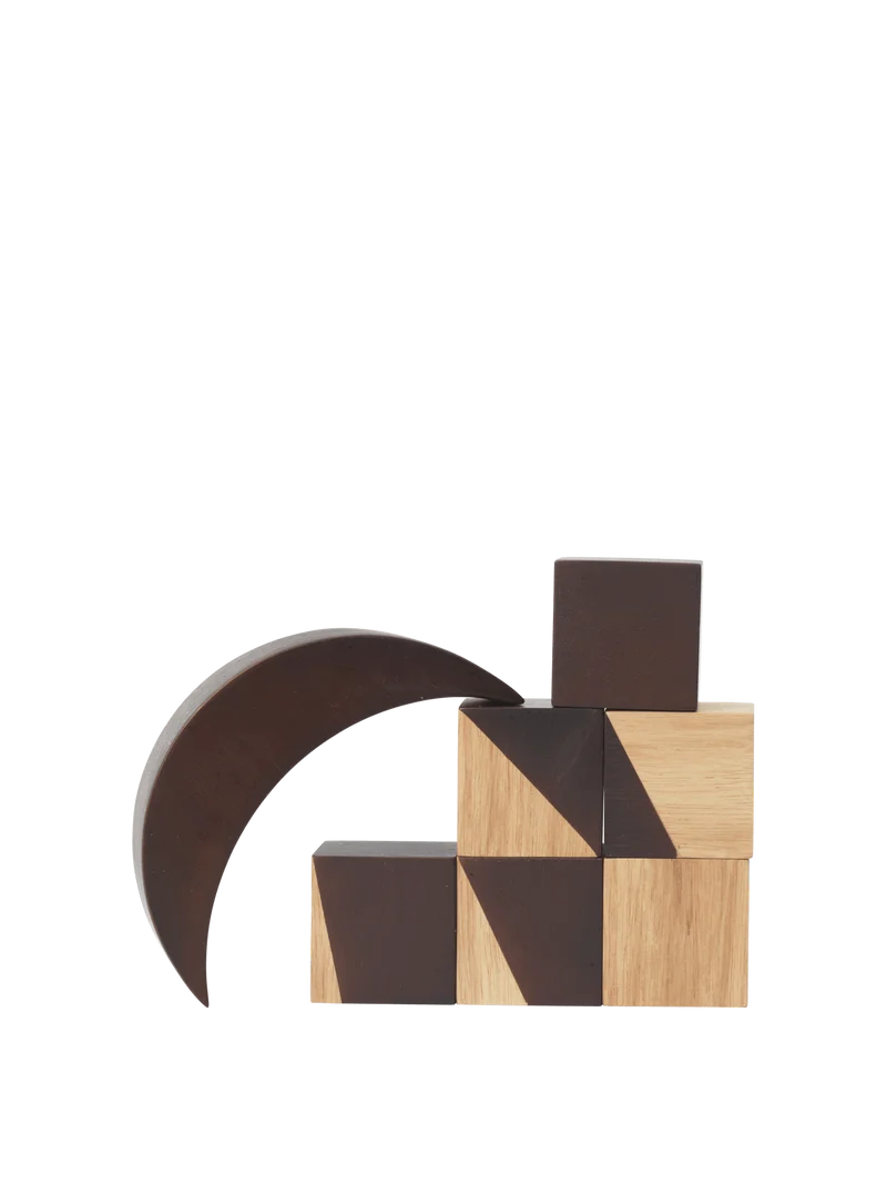 Phase Building Blocks - Natural/Dark Stained