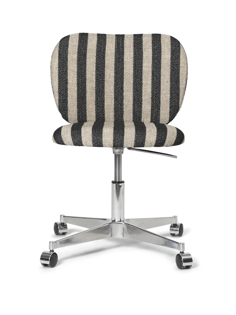 Rico Chair - Castors - Louisiana - Sand/Black