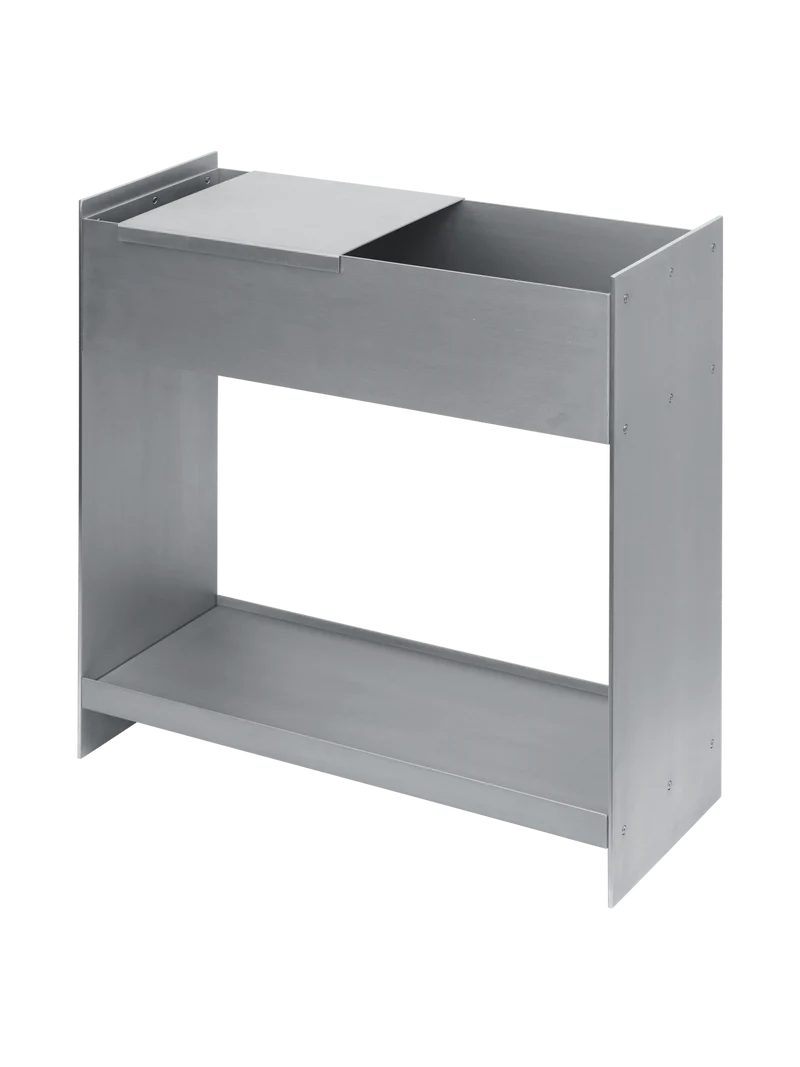 Lager Plant Box with Shelf - Aluminium