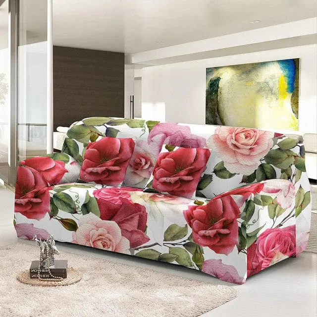 ROSYBUSH - Housse canapé extensible