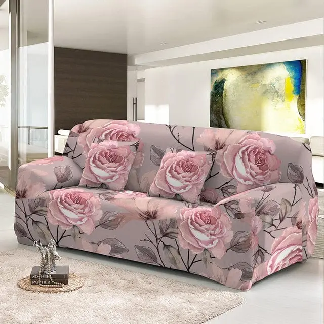 ROSYBUSH - Housse canapé extensible