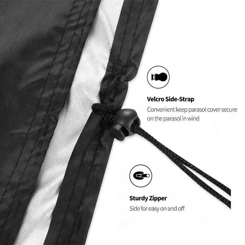 LSQUARD - Couverture de meubles d'extérieur imperméable pour canapé de jardin en forme de L canapé