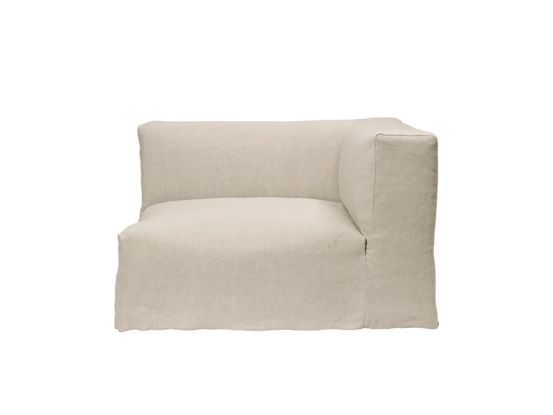 Catena Sofa Armrest Right S401 - Loose Drape - Natural