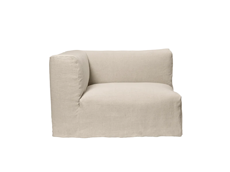 Catena Sofa Armrest Left S400 - Loose Drape - Natural