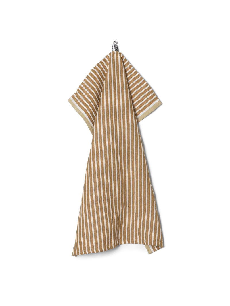 Hale Tea Towel - Golden Brown/Silver Fern