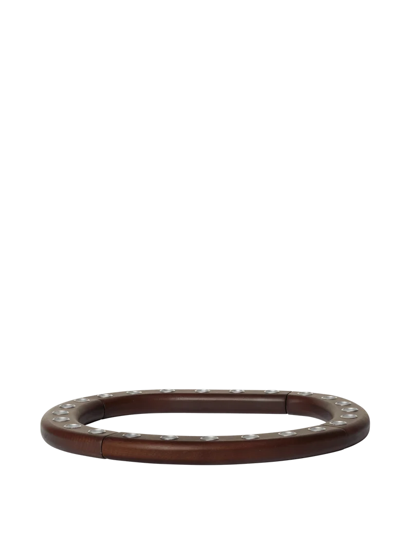 Ori Candle Holder - Dark Stained Beech