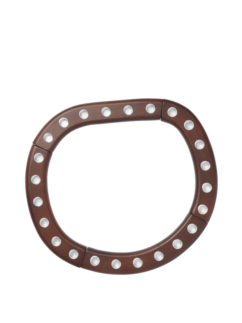 Ori Candle Holder - Dark Stained Beech