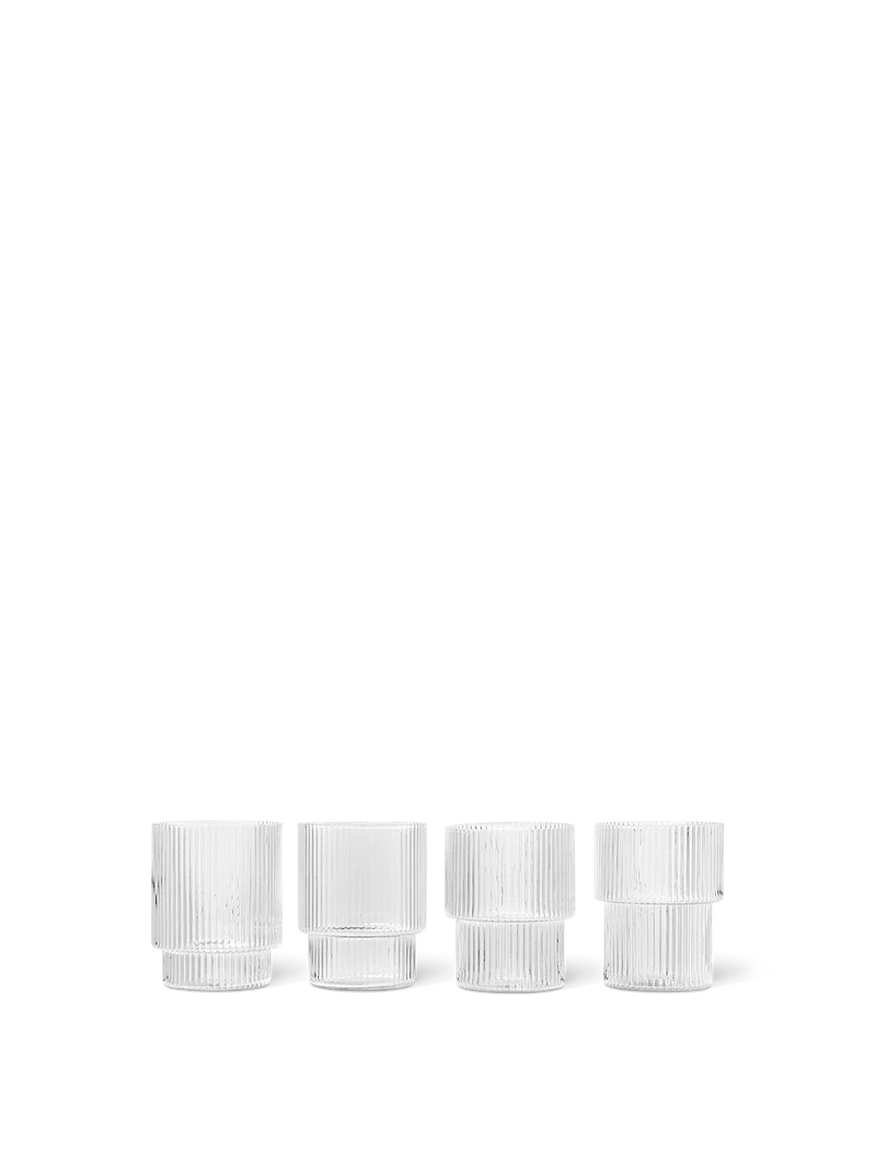 Ripple Glasses - Set of 4 - Clear
