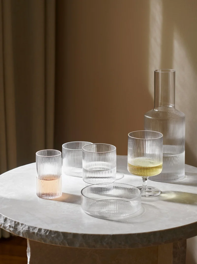 Ripple Glasses - Set of 4 - Clear