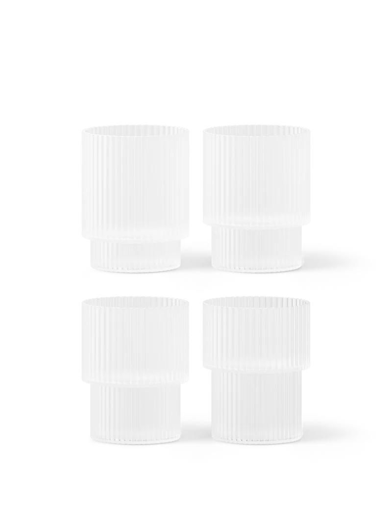 Ripple Glasses - Set of 4 - Frosted