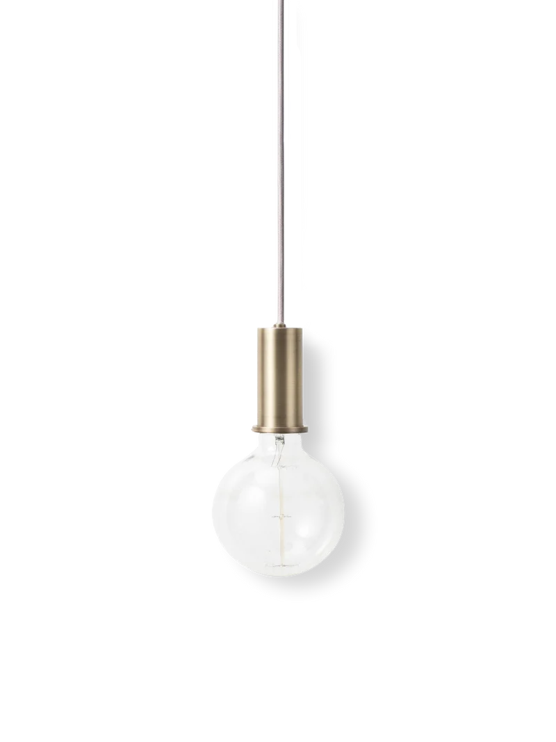 Socket Pendant Low - Brass