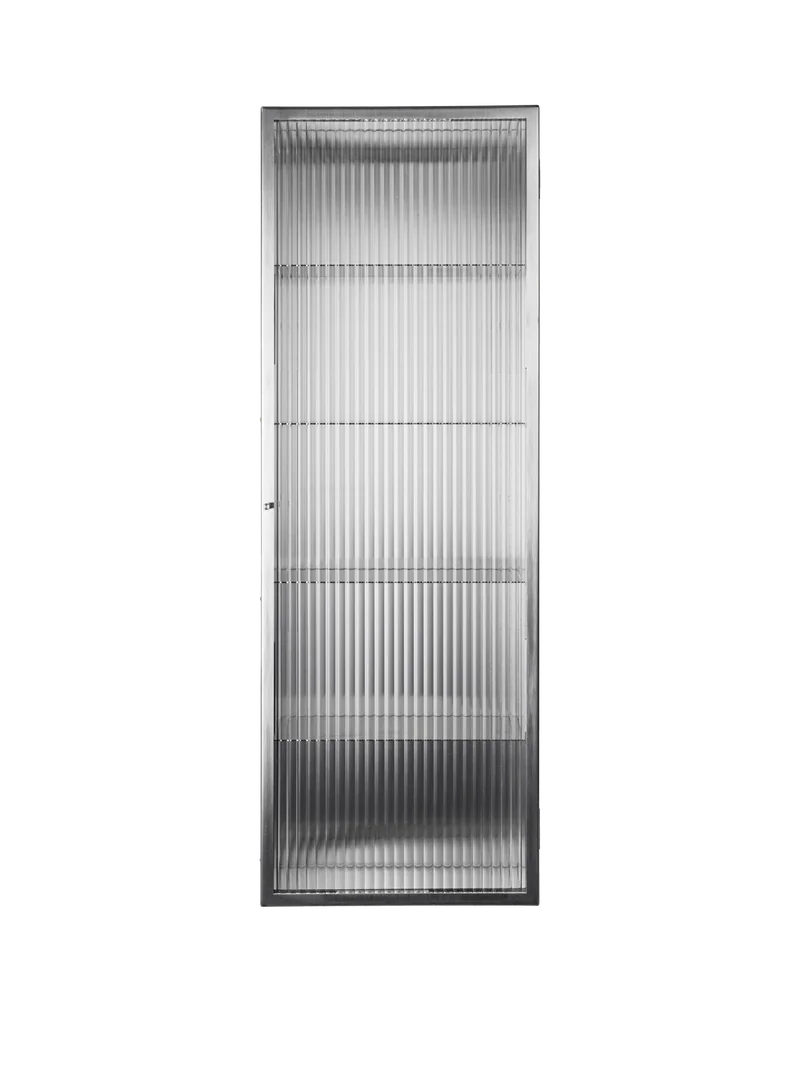 Haze Wall Cabinet - Tall - Brushed Stainless Steel