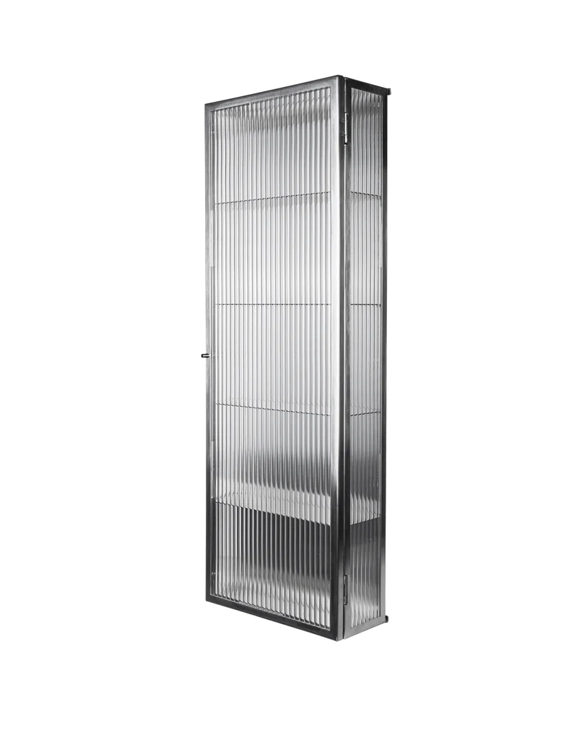 Haze Wall Cabinet - Tall - Brushed Stainless Steel