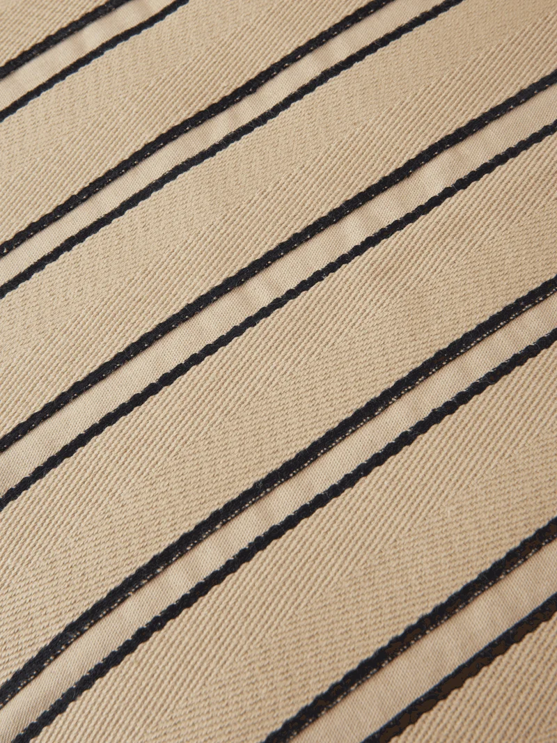 Twill Cushion Cover - Rectangular - Cashmere/Black