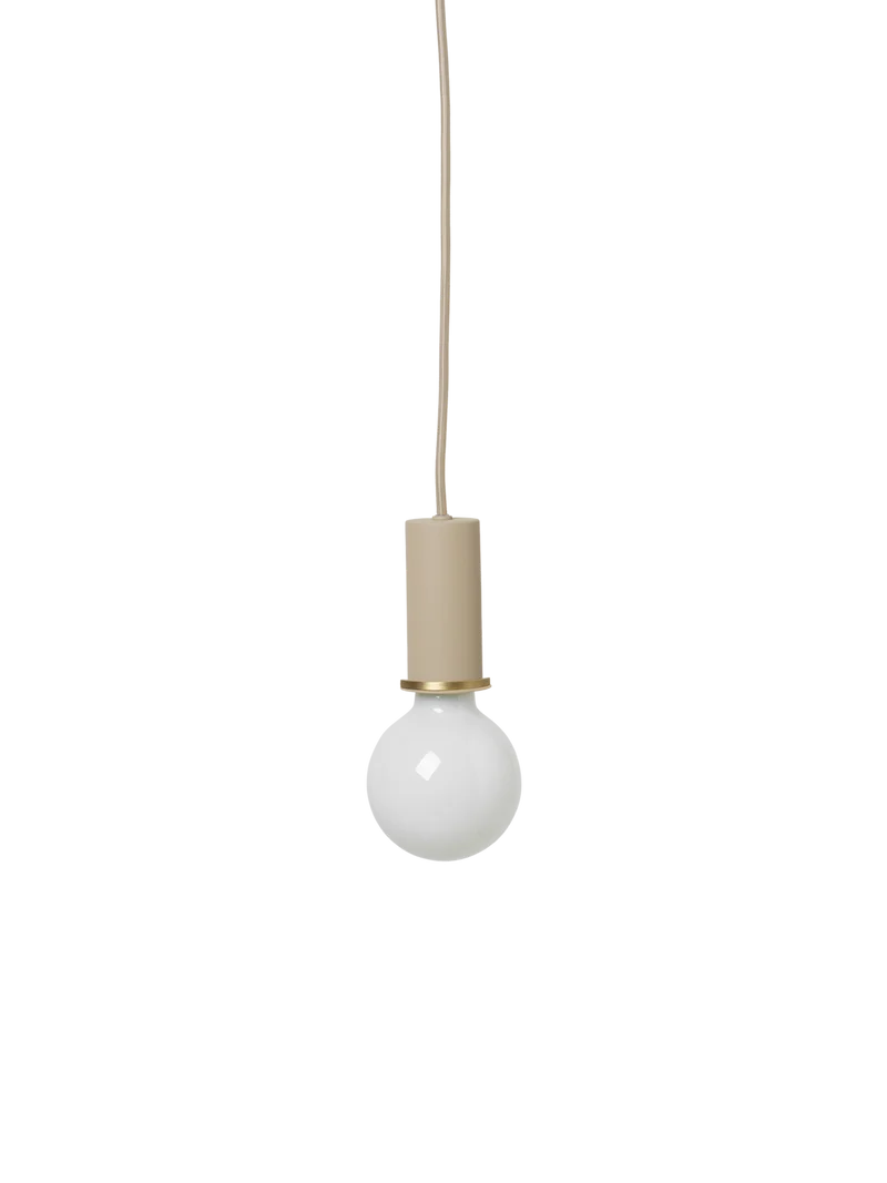 Socket Pendant Low - Cashmere