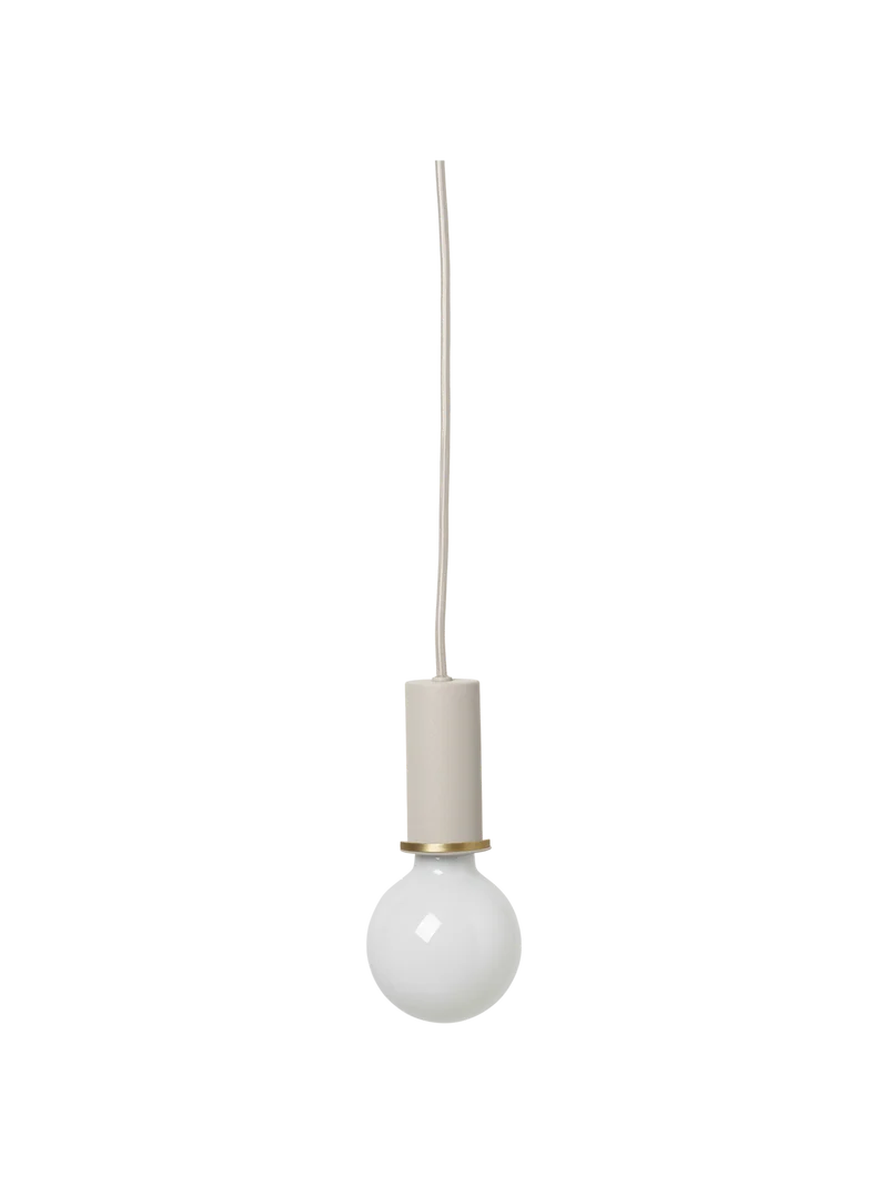Socket Pendant Low - Light Grey