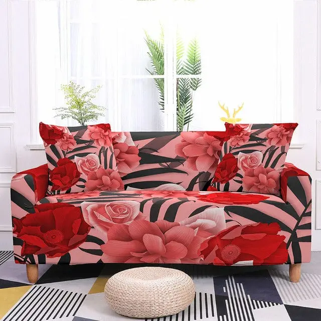 FLORALO - Housse canapé extensible