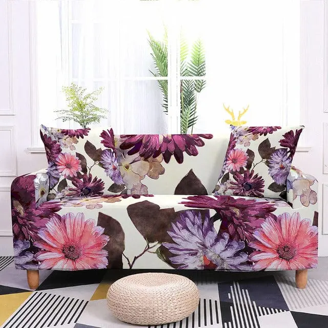 FLORALO - Housse canapé extensible