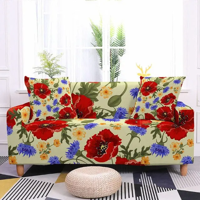 FLORALO - Housse canapé extensible