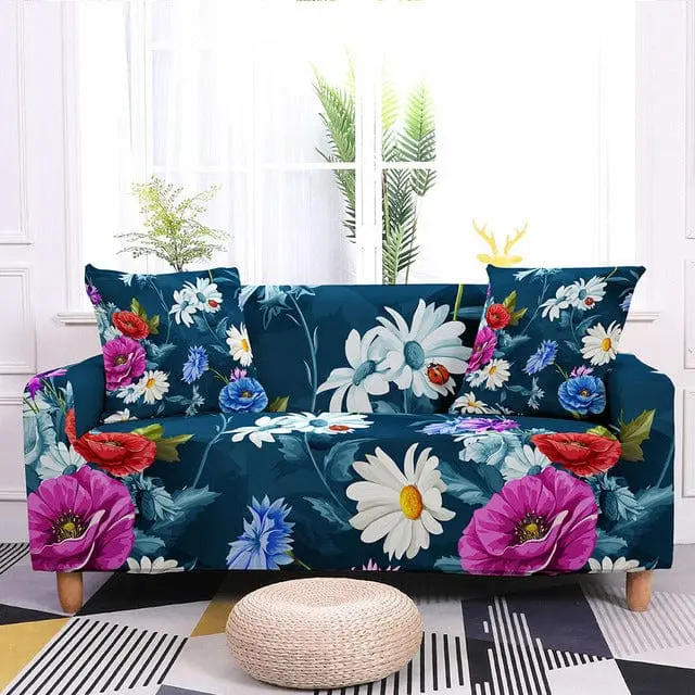 FLORALO - Housse canapé extensible