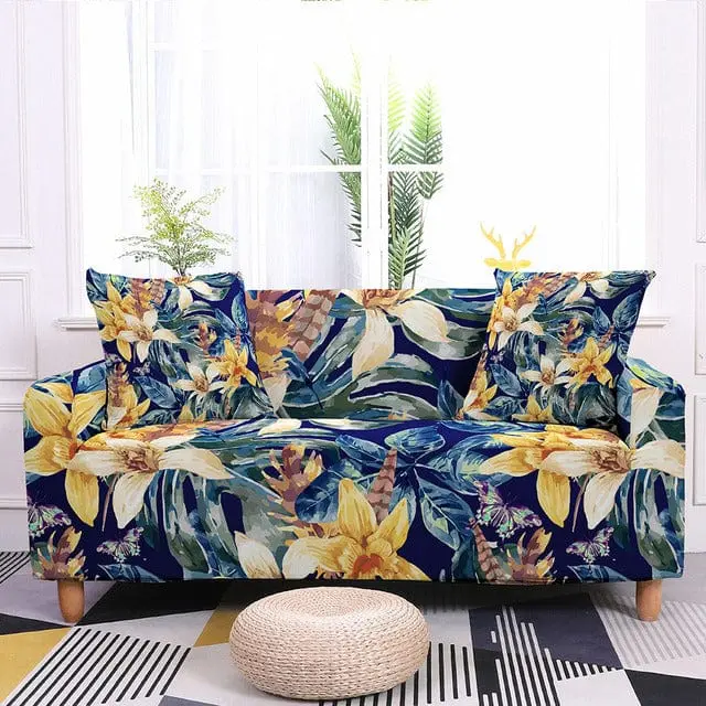 FLORALO - Housse canapé extensible
