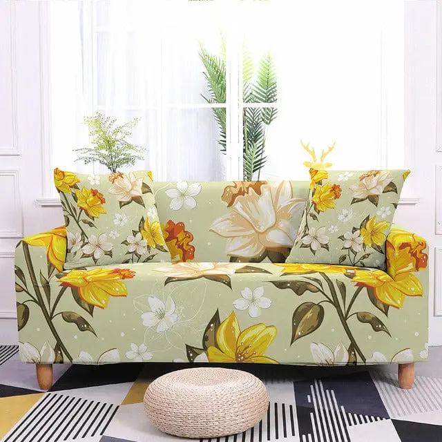 FLORALO - Housse canapé extensible