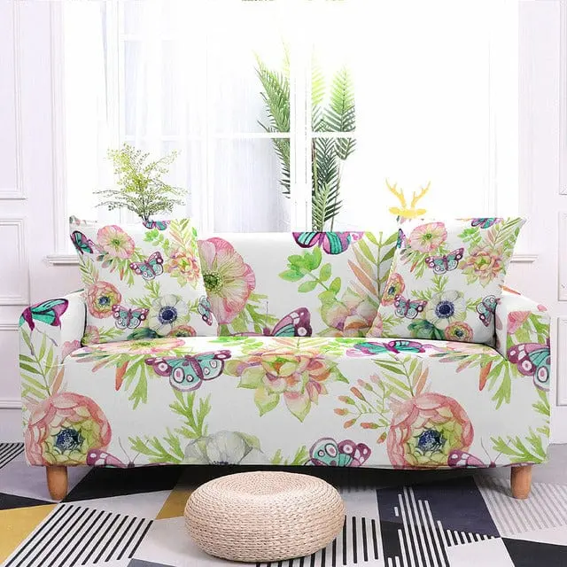 FLORALO - Housse canapé extensible