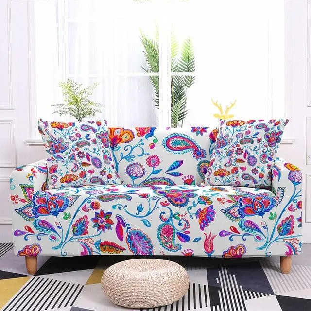 FLORALO - Housse canapé extensible