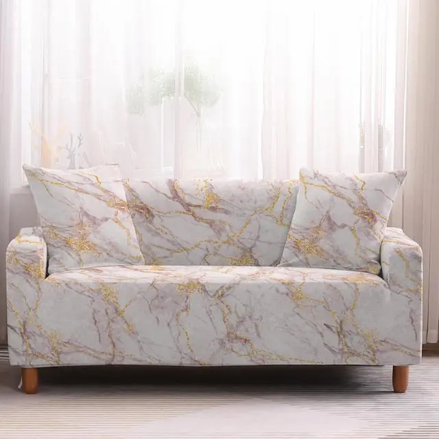 MARBLE - Housse canapé extensible