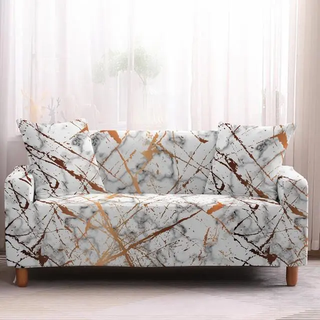 MARBLE - Housse canapé extensible