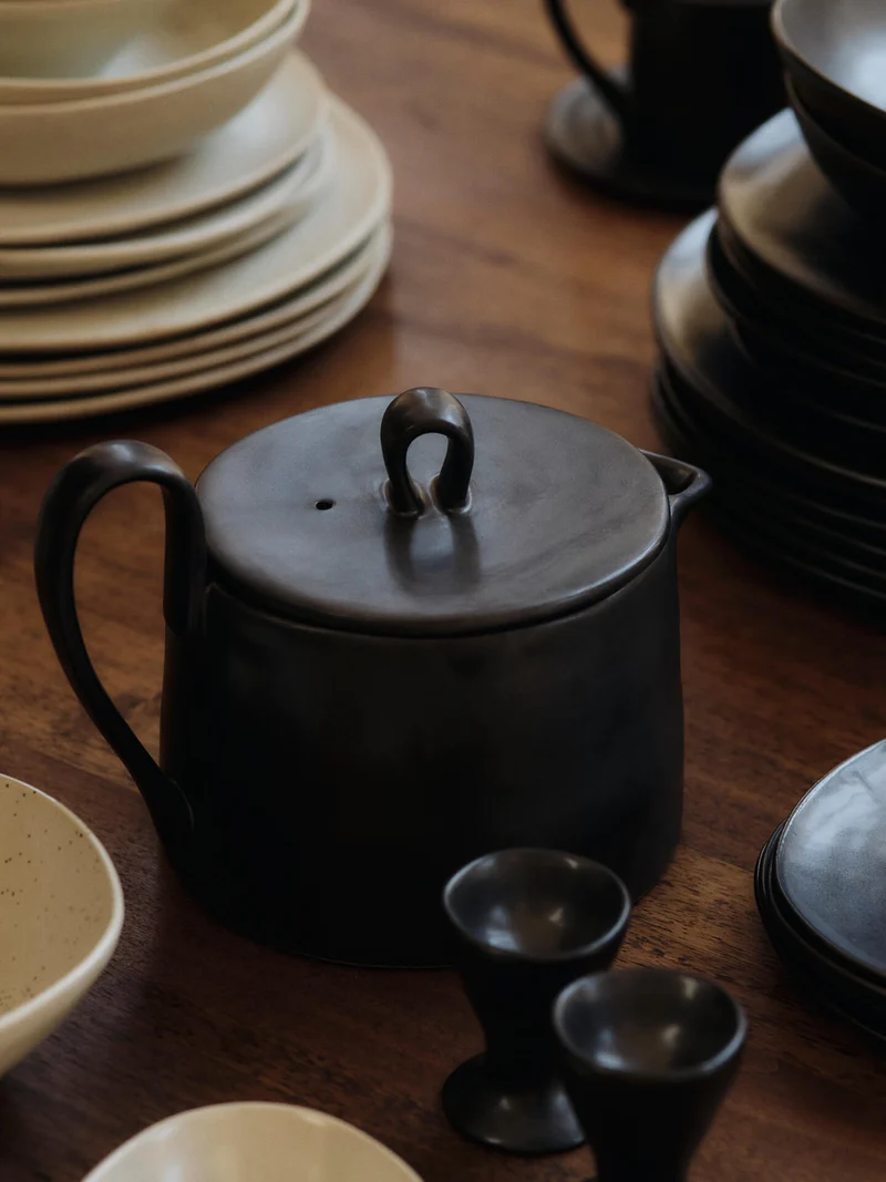Flow Egg Cups - Set of 2 - Black