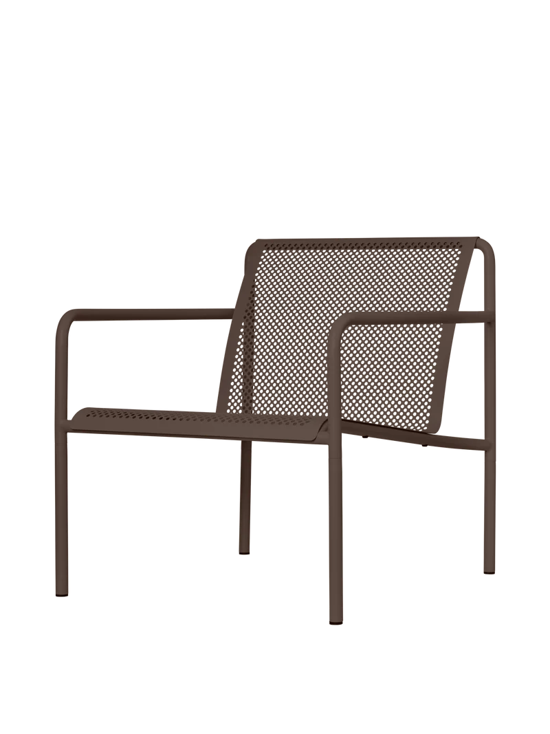 Dapple Lounge Chair with Arms - Dark Chocolate