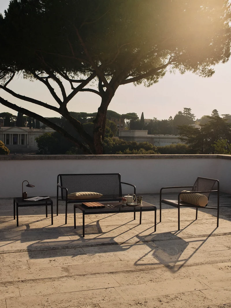Dapple Lounge Chair with Arms - Dark Chocolate