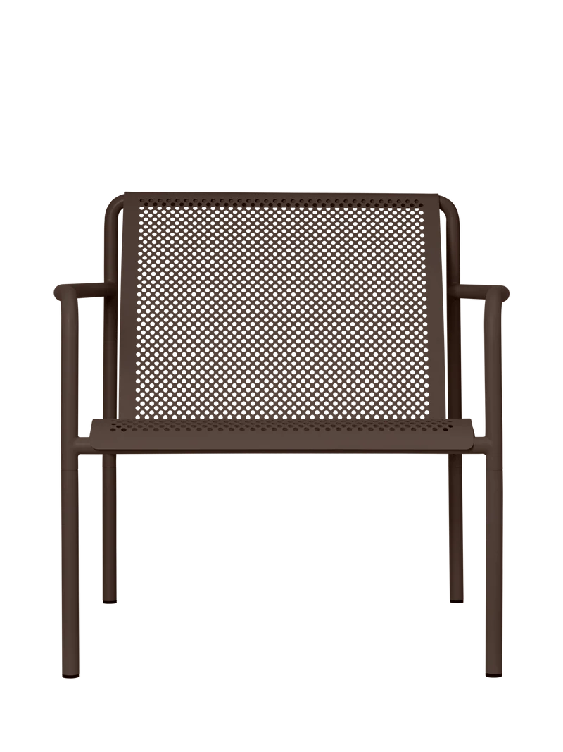 Dapple Lounge Chair with Arms - Dark Chocolate