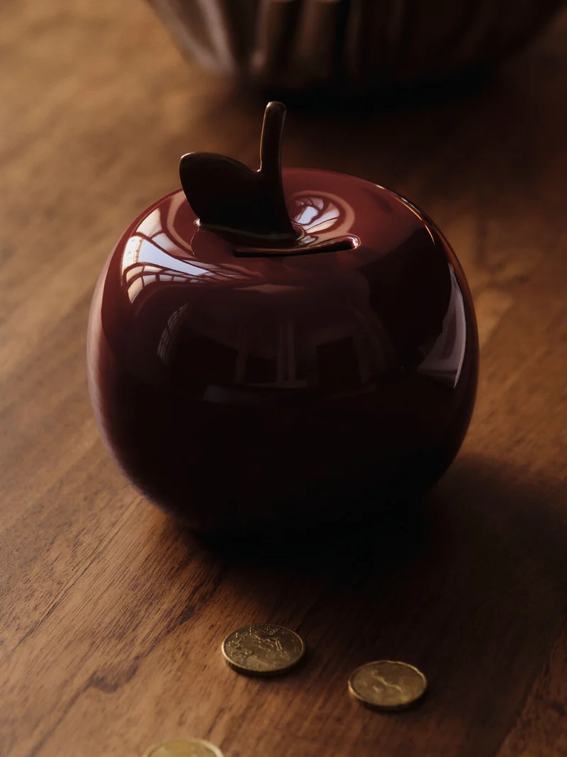 Apple Money Bank - Deep Red