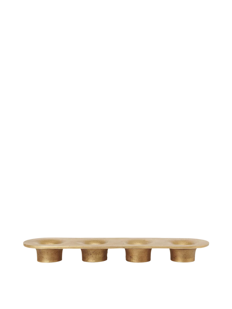 Soothe 4 Candle Holder - Brass Finish